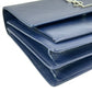 Saint Laurent Sunset Medium Calfskin Shoulder Bag - Navy 