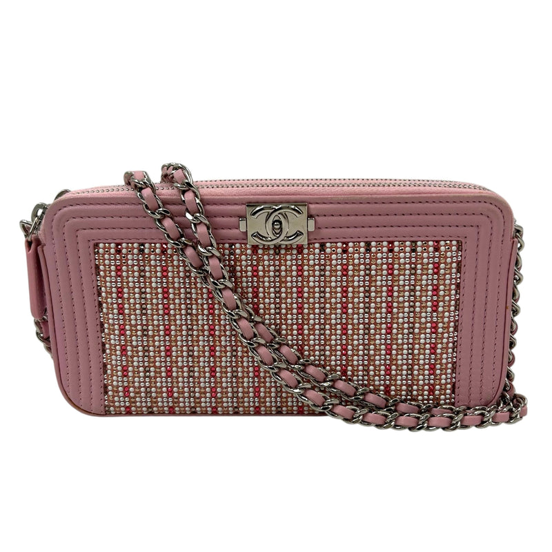 CHANEL  ボーイシャネル_ラムスキン_チェーンウォレット_38854