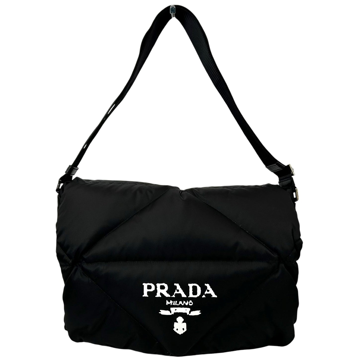 PRADA パデッドRe Nylon ショルダーバッグ ファブリック ナイロン ブラック 2VD045_37793