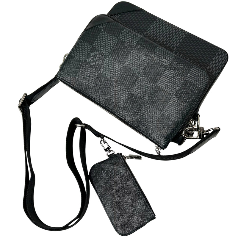 LOUIS VUITTON ダミエ・グラフィット3D トリオ・メッセンジャー_N50017_38319