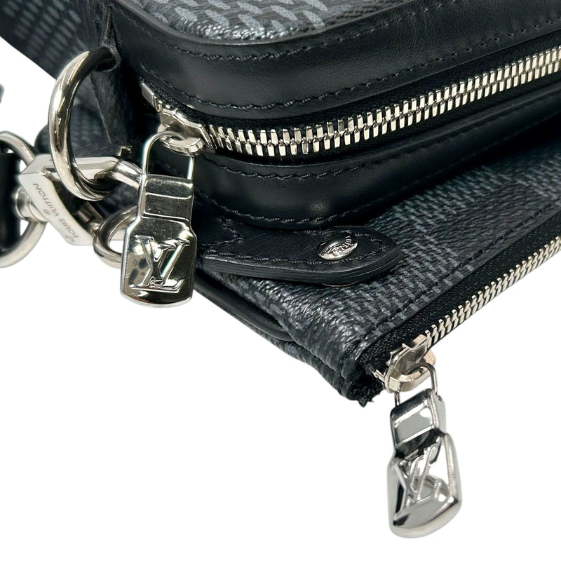LOUIS VUITTON ダミエ・グラフィット3D トリオ・メッセンジャー_N50017_38319