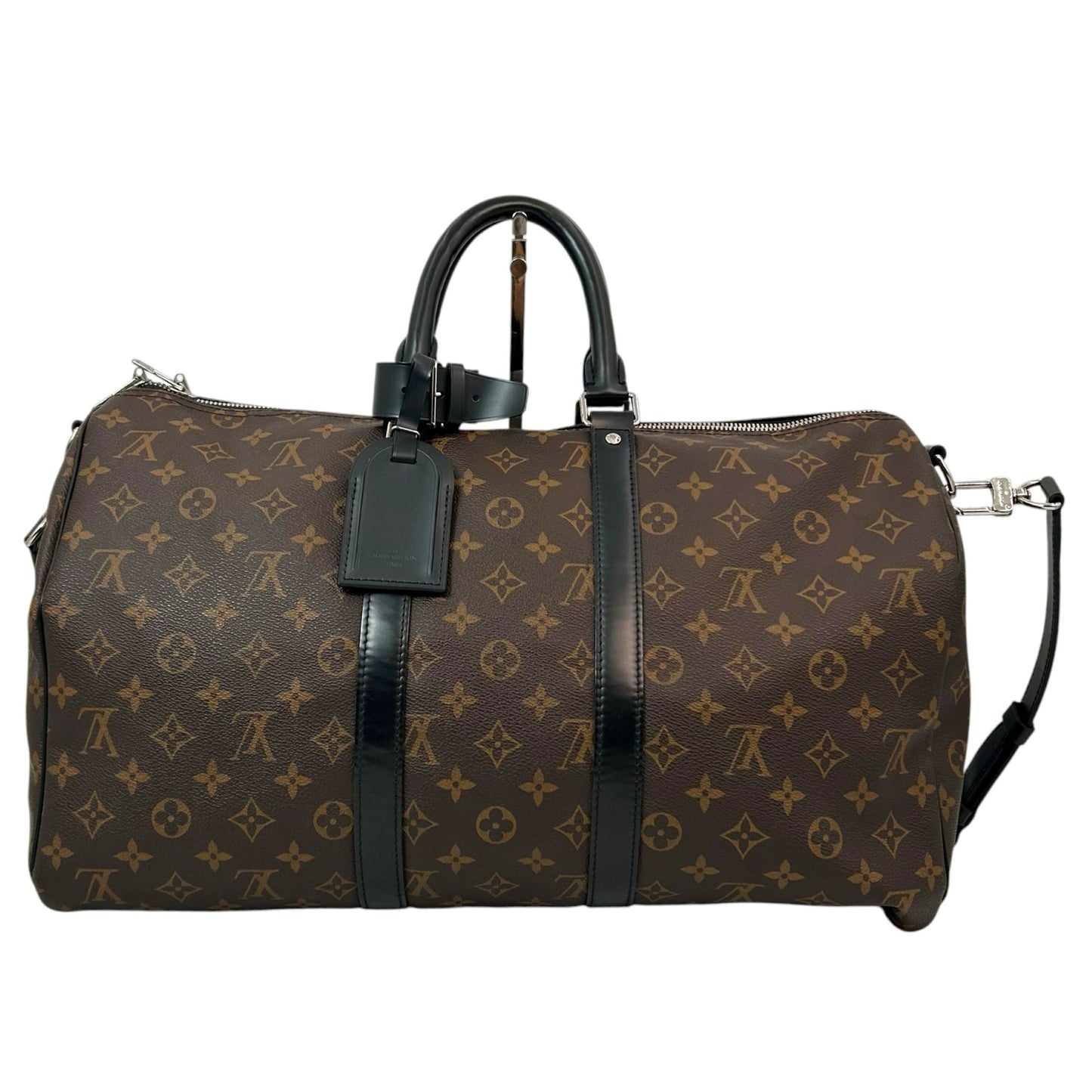 LOUIS VUITTON モノグラム・マカサー キーポル･バンドリエール 45_M56711_38932