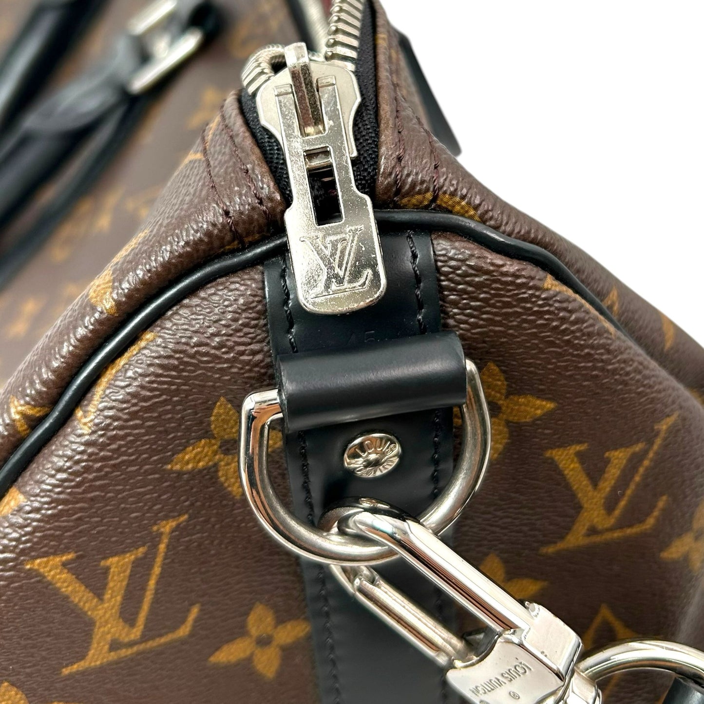 LOUIS VUITTON モノグラム・マカサー キーポル･バンドリエール 45_M56711_38932