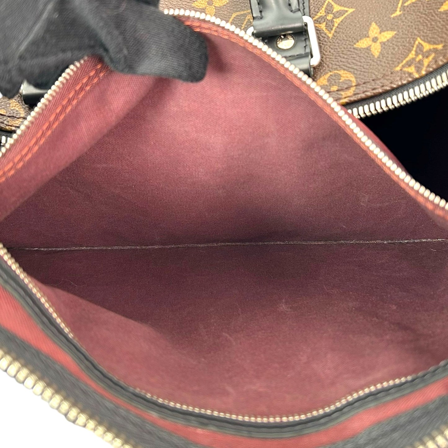 LOUIS VUITTON モノグラム・マカサー キーポル･バンドリエール 45_M56711_38932