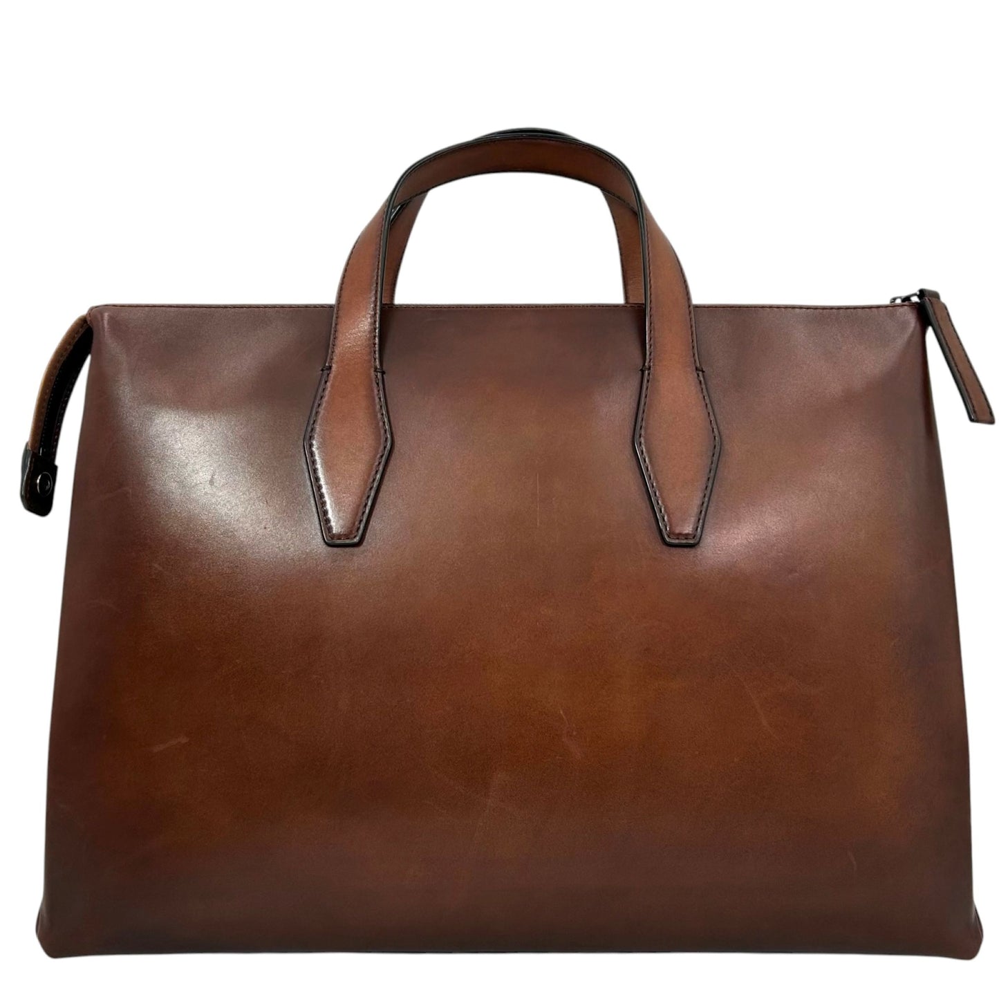 BERLUTI パースペクティブ レザー ブリーフケース パティーヌ モダニスト ヴェネチアンレザー_36468