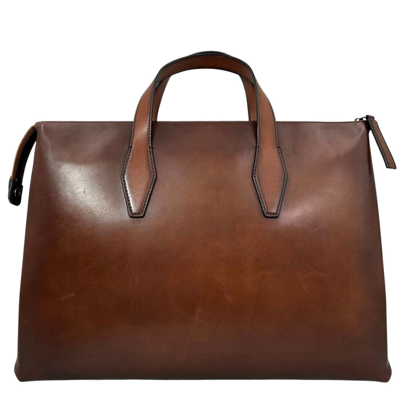 BERLUTI パースペクティブ レザー ブリーフケース パティーヌ モダニスト ヴェネチアンレザー_36468