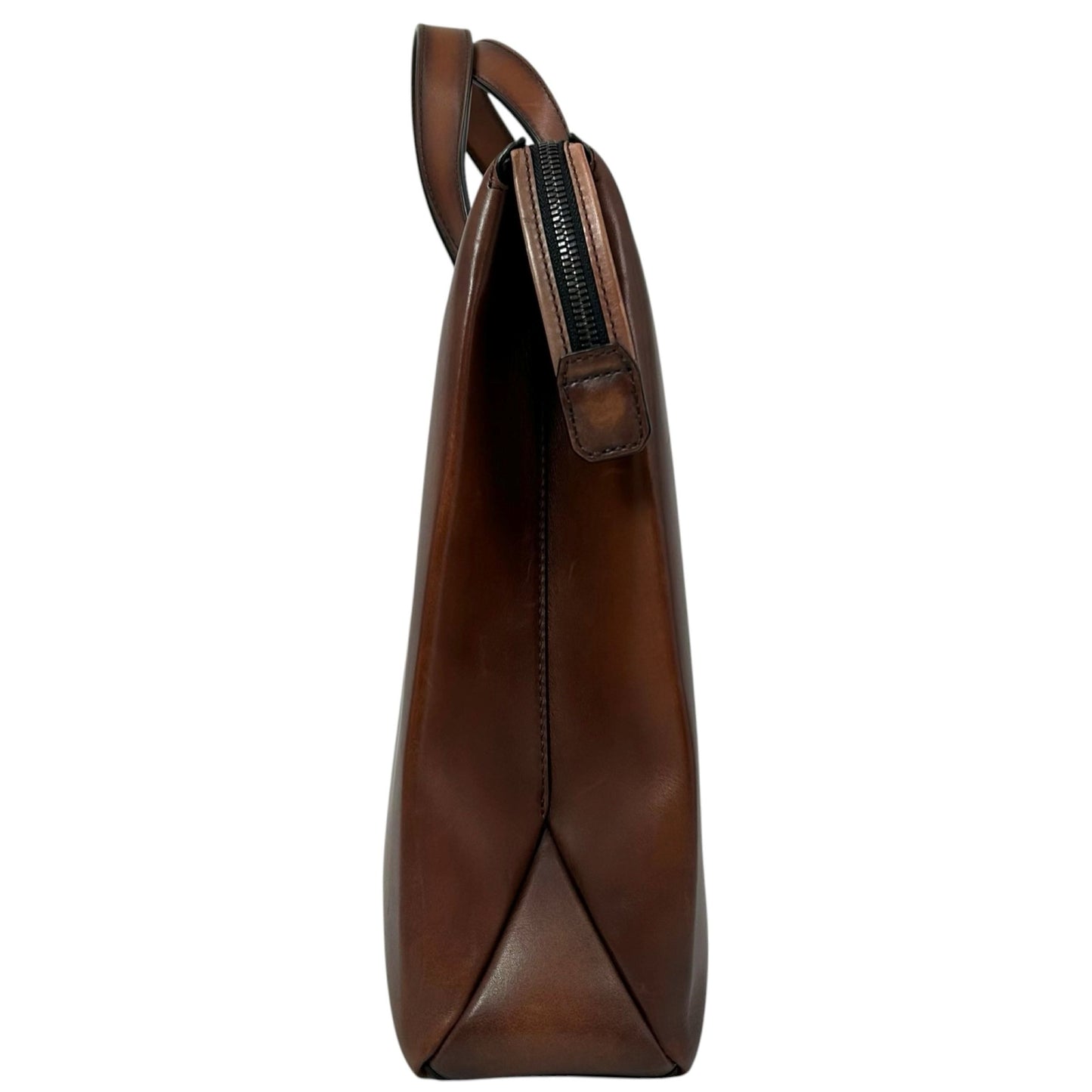 BERLUTI パースペクティブ レザー ブリーフケース パティーヌ モダニスト ヴェネチアンレザー_36468