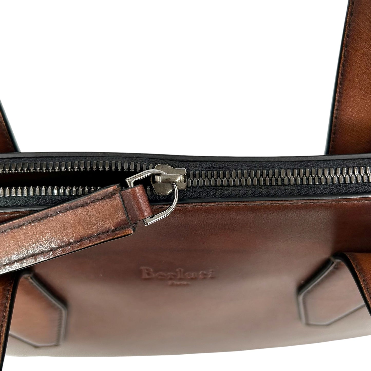 BERLUTI パースペクティブ レザー ブリーフケース パティーヌ モダニスト ヴェネチアンレザー_36468