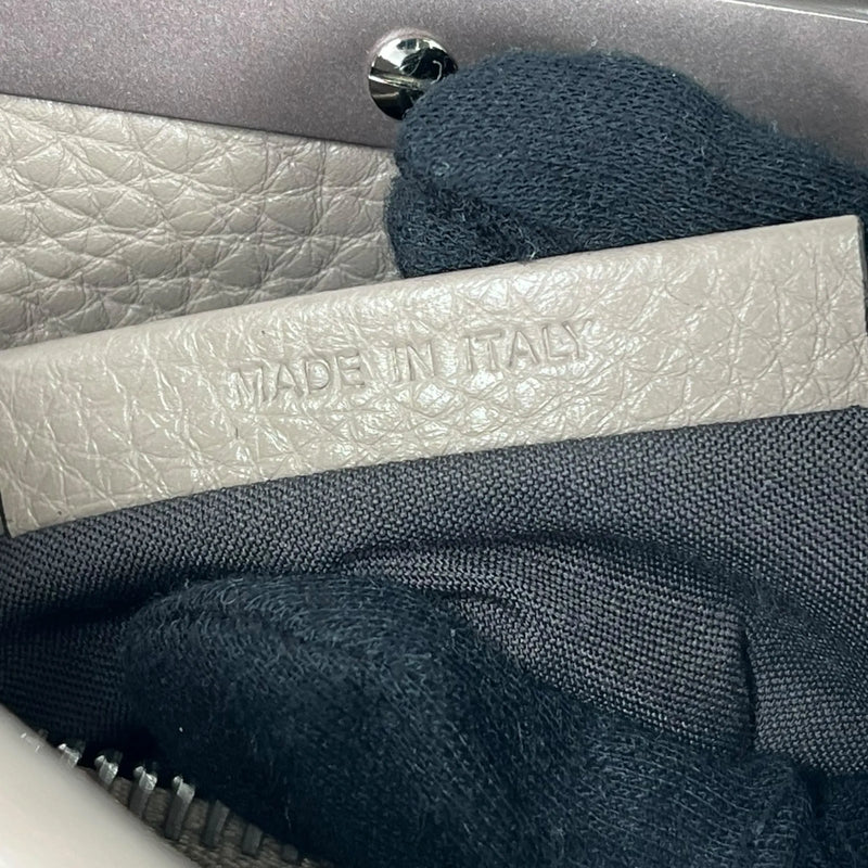 FENDI Peekaboo Regular Selleria Calfskin Handbag - Beige 