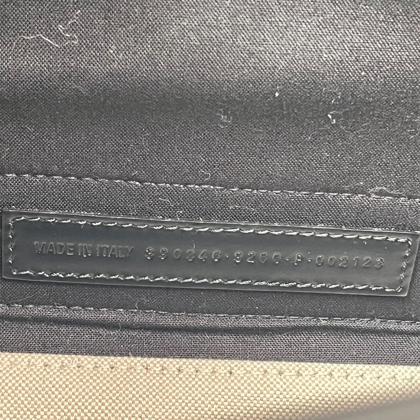 BALENCIAGA Navy Cabas XS Canvas Handbag/Shoulder Bag - White/Black 