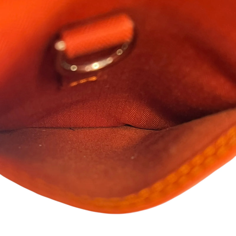 Hermès Acapulco Odinatur Toile Chevron Handbag - Orange