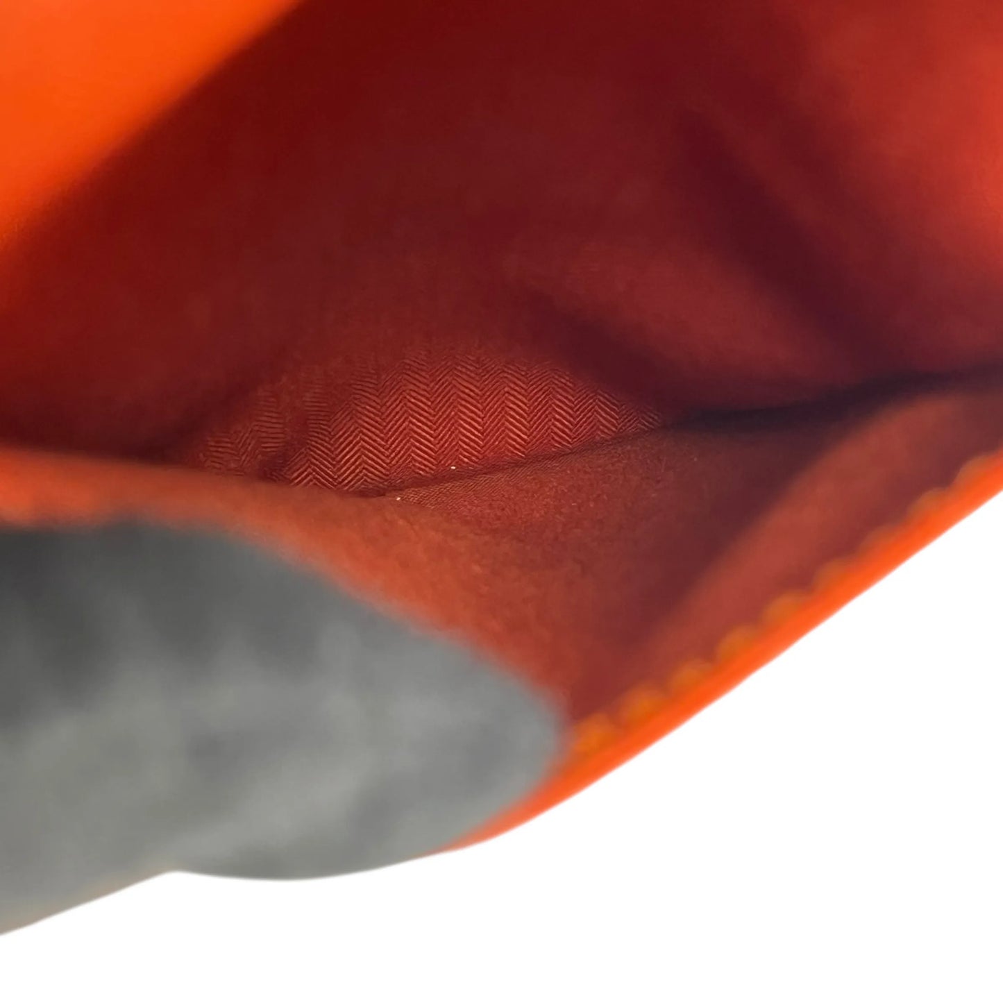 Hermès Acapulco Odinatur Toile Chevron Handbag - Orange