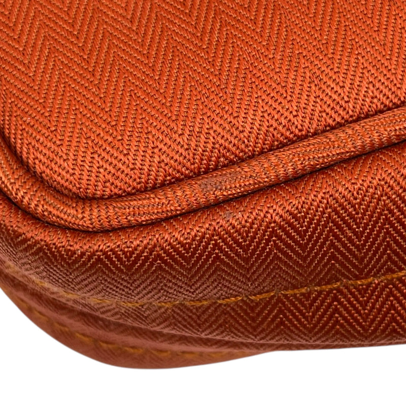 Hermès Acapulco Odinatur Toile Chevron Handbag - Orange