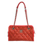 CHANEL French Riviera Caviar Leather Chain Shoulder Bag - Red 