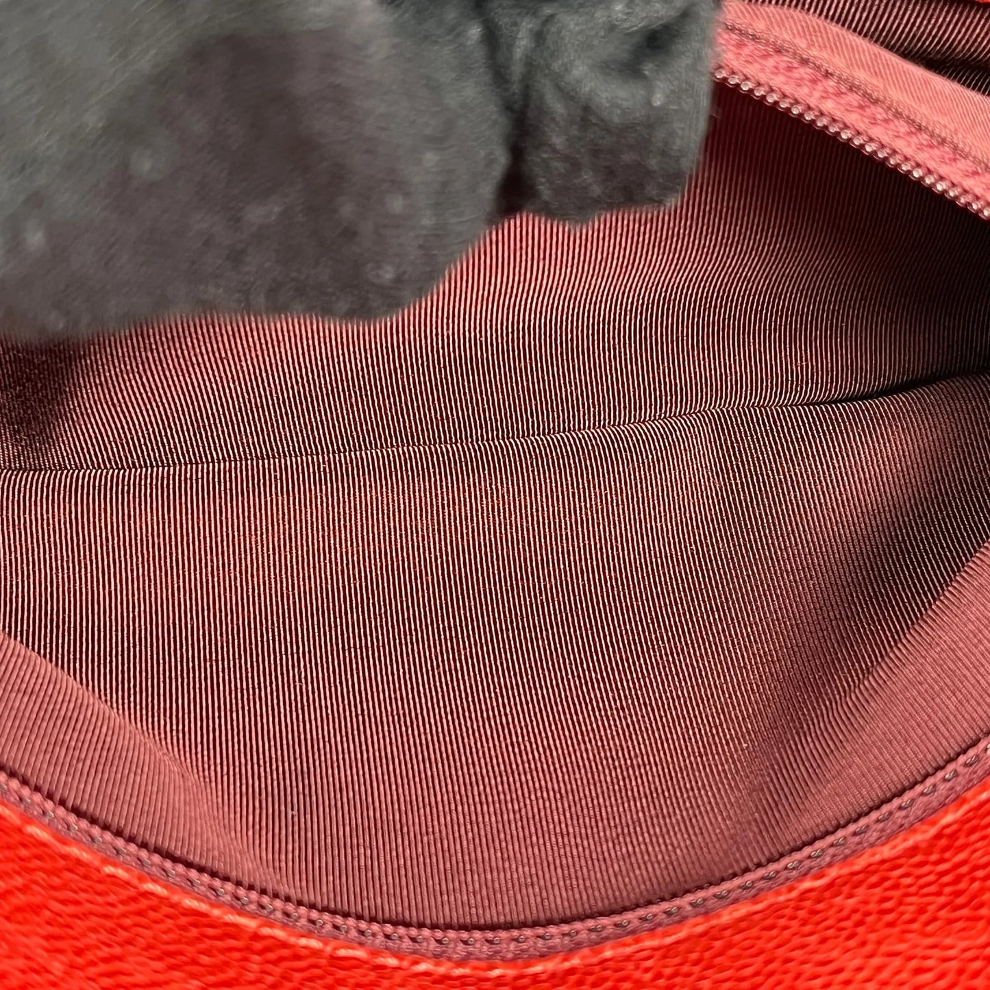 CHANEL French Riviera Caviar Leather Chain Shoulder Bag - Red 