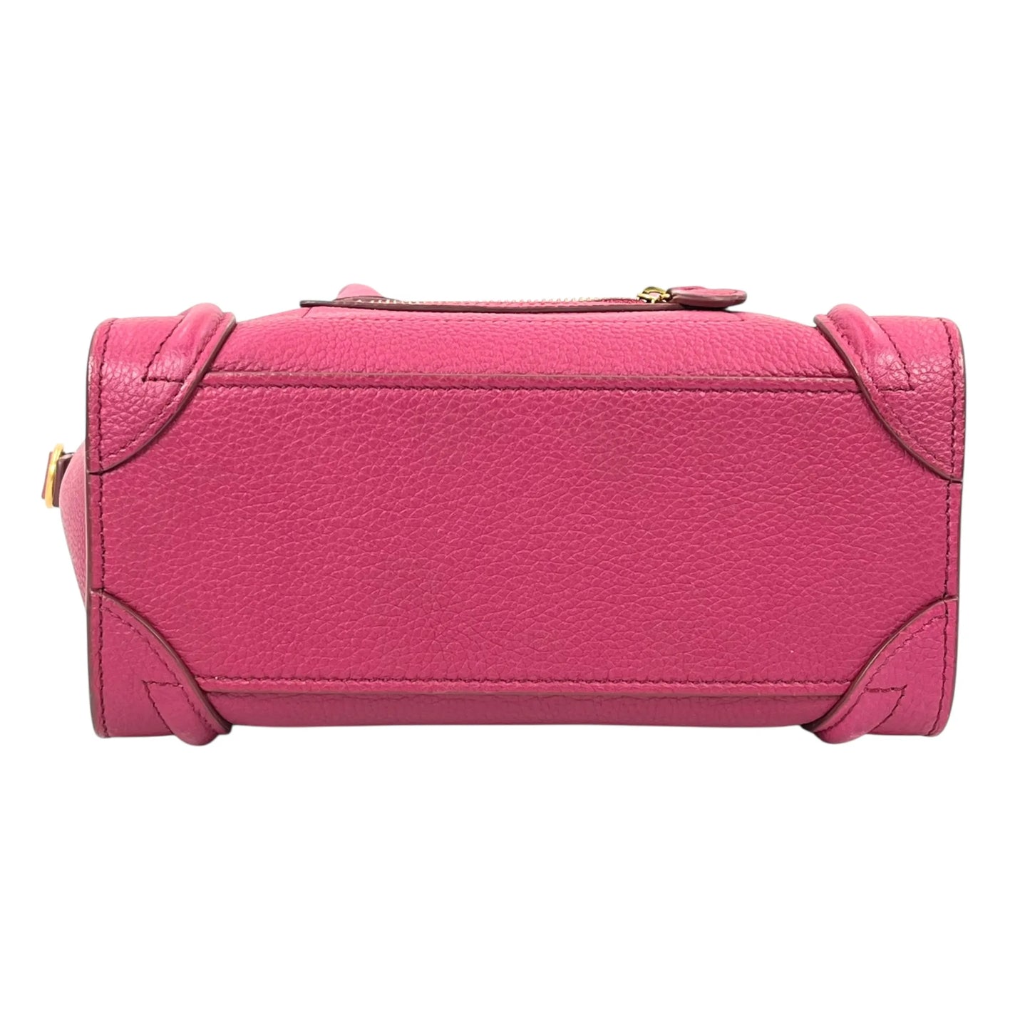 CELINE Luggage Nano Shopper Calfskin Handbag/Shoulder Bag - Purple 