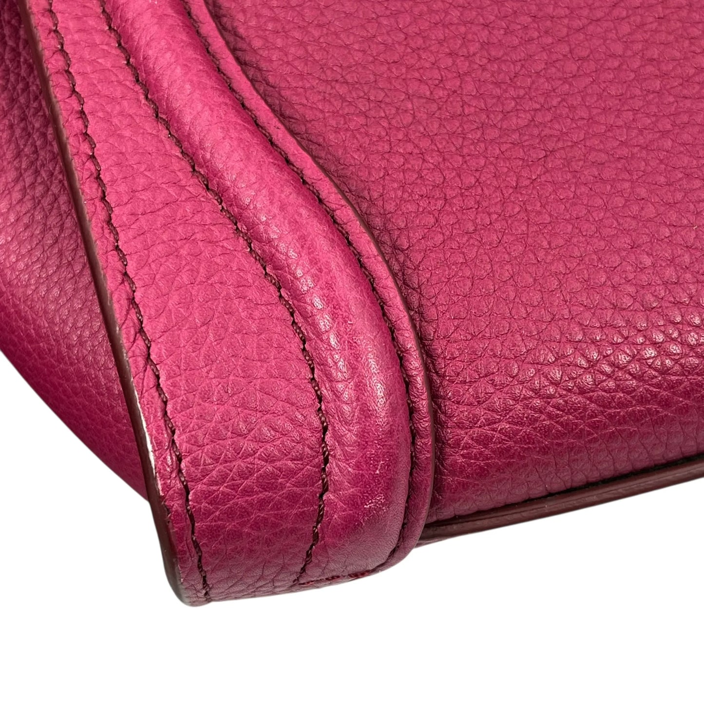 CELINE Luggage Nano Shopper Calfskin Handbag/Shoulder Bag - Purple 