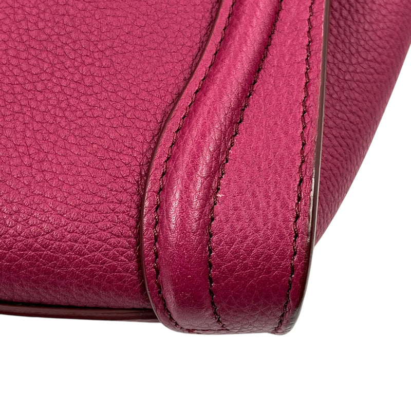 CELINE Luggage Nano Shopper Calfskin Handbag/Shoulder Bag - Purple 