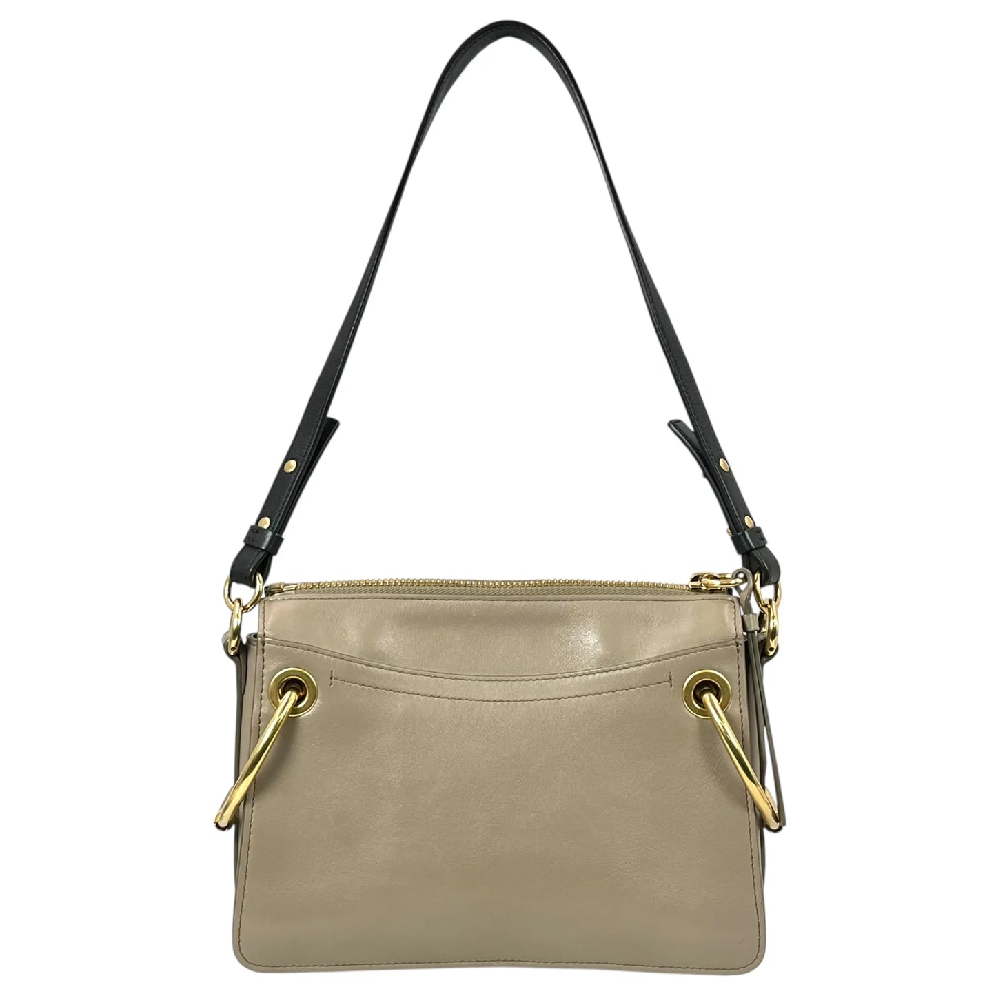 Chloé Roy Calfskin Shoulder Bag - Beige 