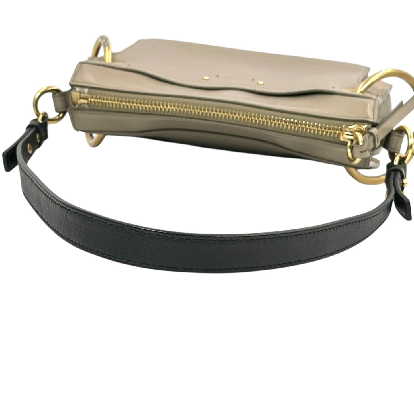 Chloé Roy Calfskin Shoulder Bag - Beige 