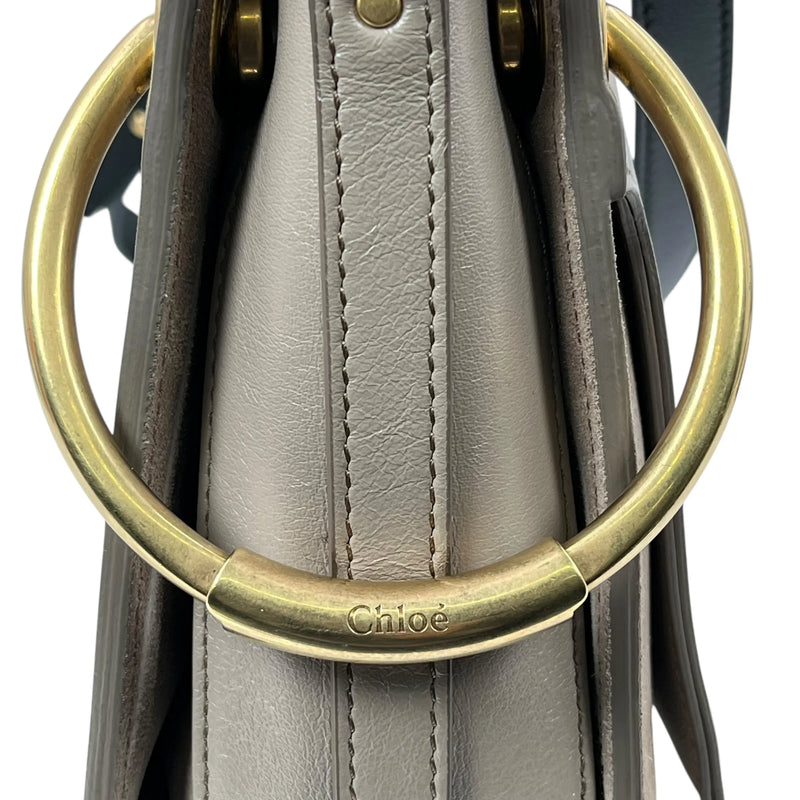 Chloé Roy Calfskin Shoulder Bag - Beige 