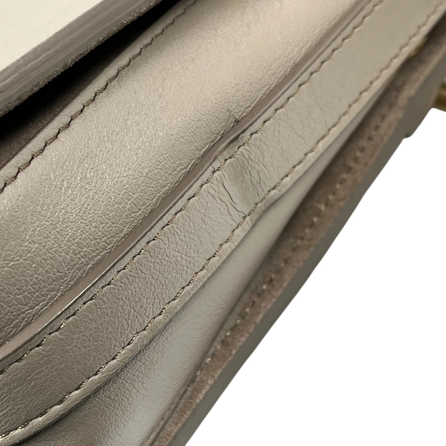 Chloé Roy Calfskin Shoulder Bag - Beige 