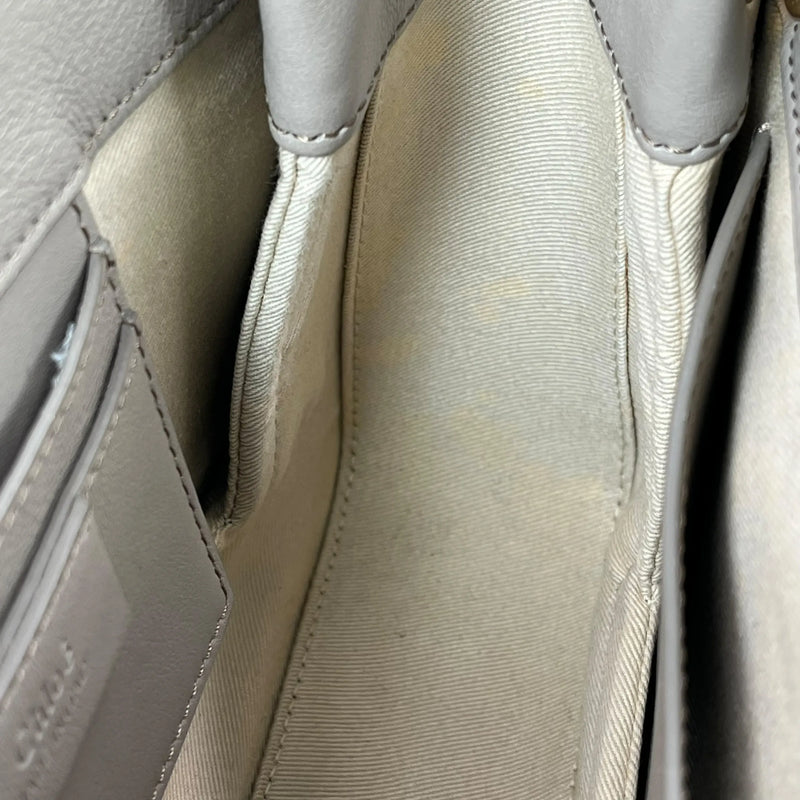 Chloé Roy Calfskin Shoulder Bag - Beige 