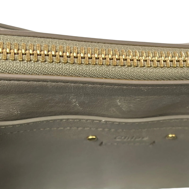 Chloé Roy Calfskin Shoulder Bag - Beige 