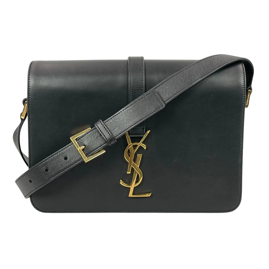 Saint Laurent University Calfskin Shoulder Bag - Black 