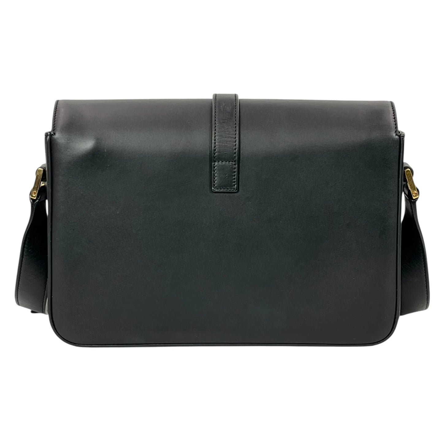 Saint Laurent University Calfskin Shoulder Bag - Black 