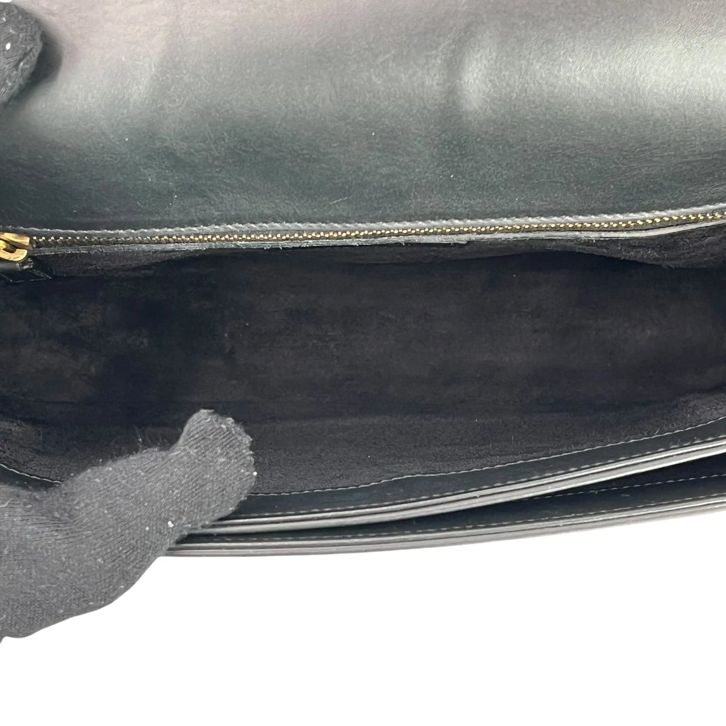 Saint Laurent University Calfskin Shoulder Bag - Black 