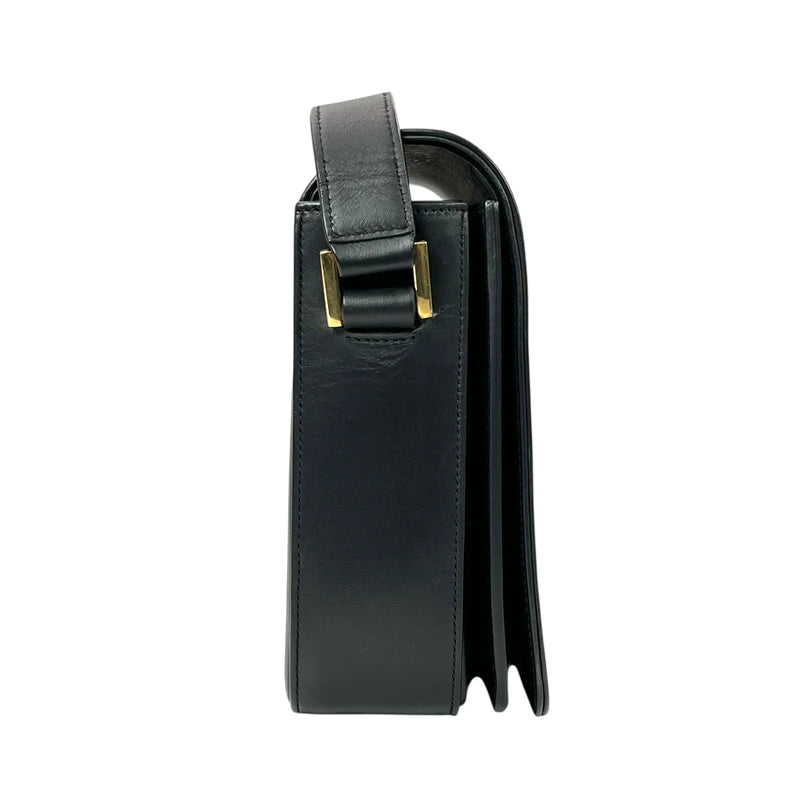 Saint Laurent University Calfskin Shoulder Bag - Black 