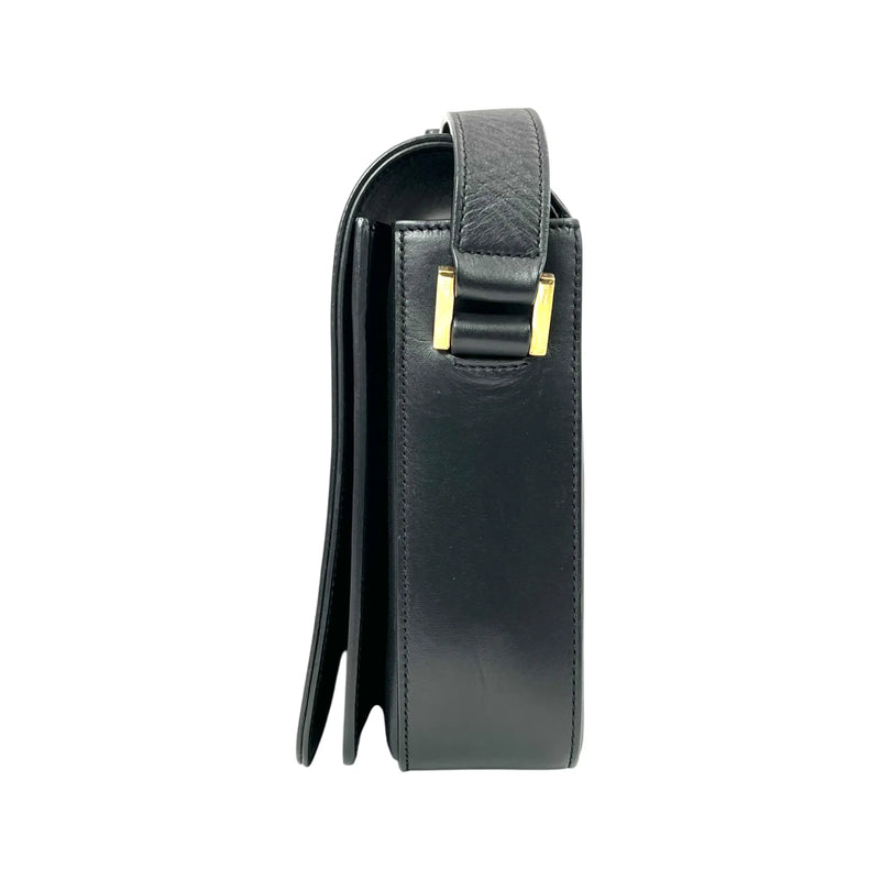 Saint Laurent University Calfskin Shoulder Bag - Black 