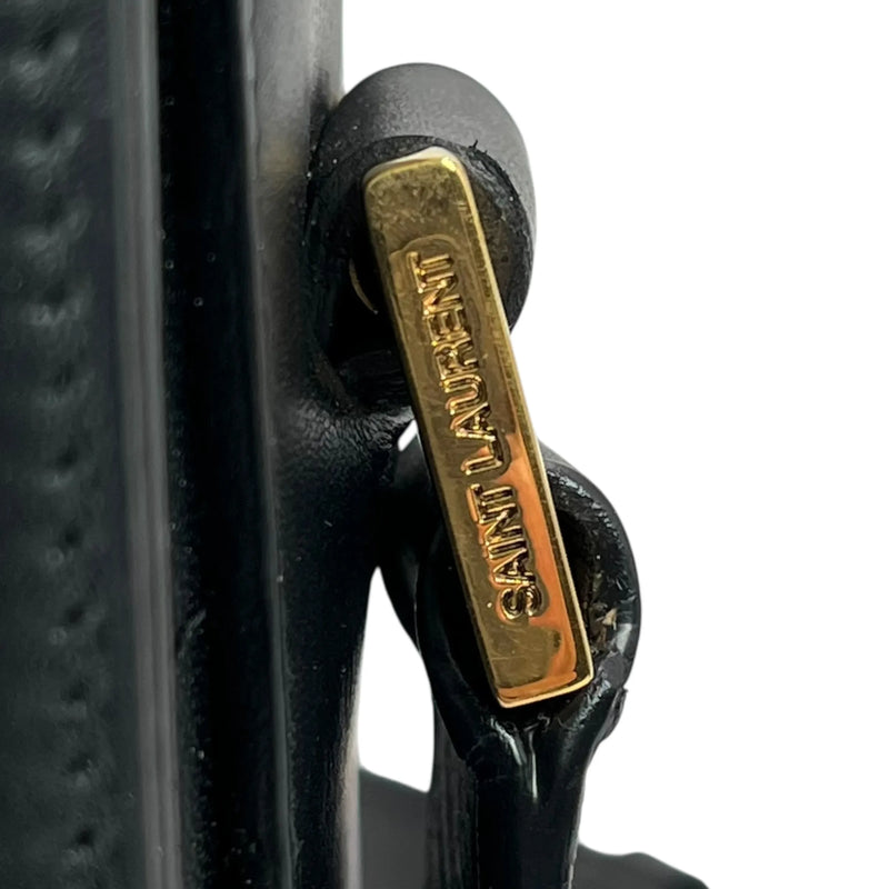 Saint Laurent University Calfskin Shoulder Bag - Black 