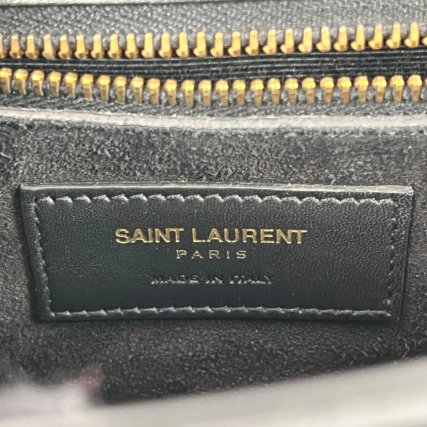 Saint Laurent University Calfskin Shoulder Bag - Black 