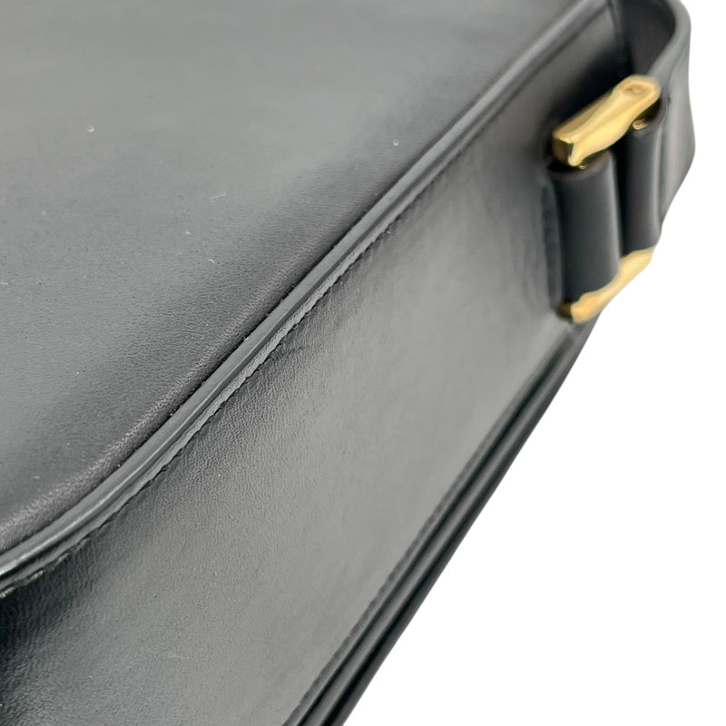 Saint Laurent University Calfskin Shoulder Bag - Black 