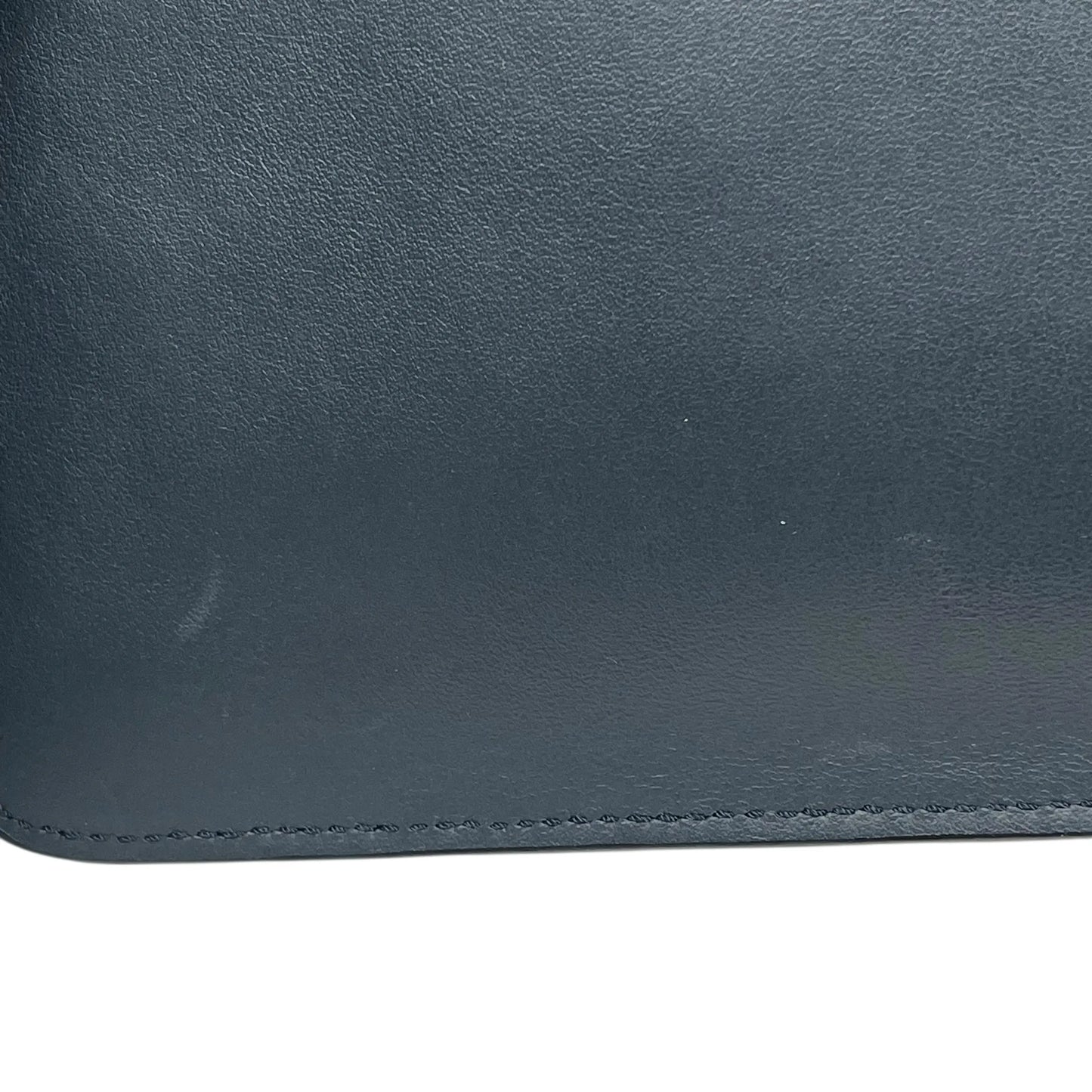 FENDI Roma Sync Logo Leather Clutch Bag - Navy