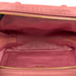 MiuMiu Embossed Logo Nappa Leather Chain Shoulder Bag - Pink 