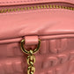 MiuMiu Embossed Logo Nappa Leather Chain Shoulder Bag - Pink 