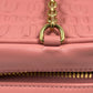 MiuMiu Embossed Logo Nappa Leather Chain Shoulder Bag - Pink 