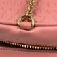 MiuMiu Embossed Logo Nappa Leather Chain Shoulder Bag - Pink 