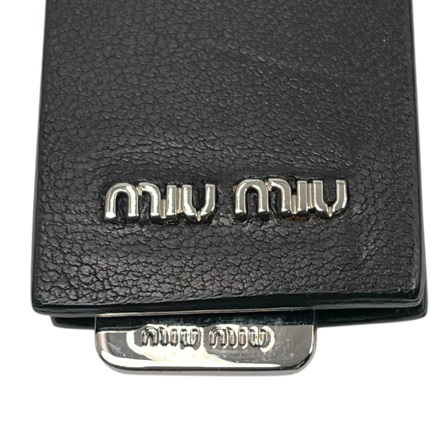 MiuMiu Matelassé Lambskin Handbag/Shoulder Bag - Black 