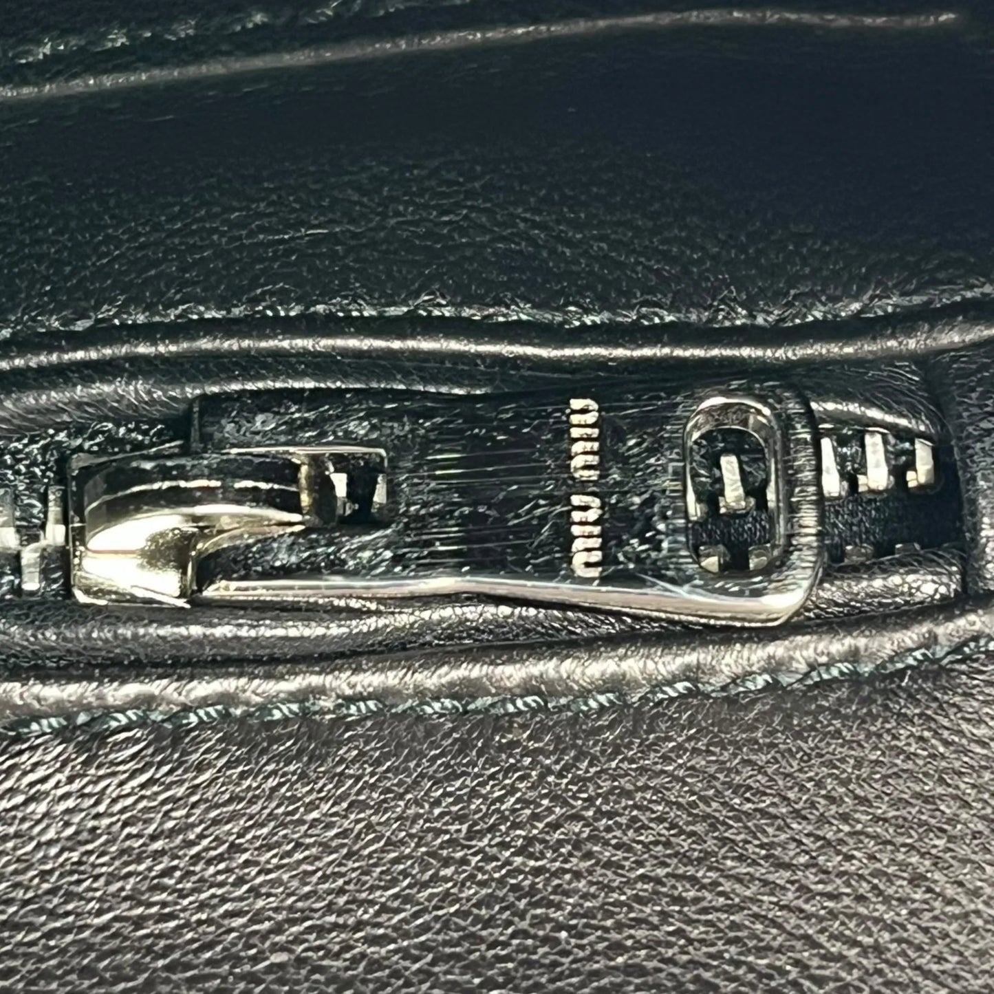 MiuMiu Matelassé Lambskin Handbag/Shoulder Bag - Black 