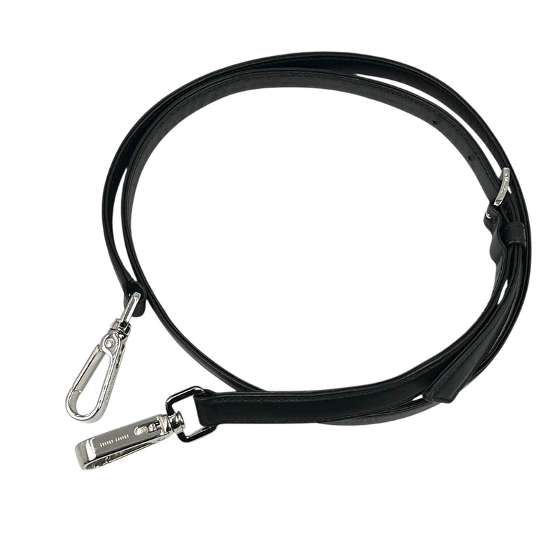 MiuMiu Matelassé Lambskin Handbag/Shoulder Bag - Black 