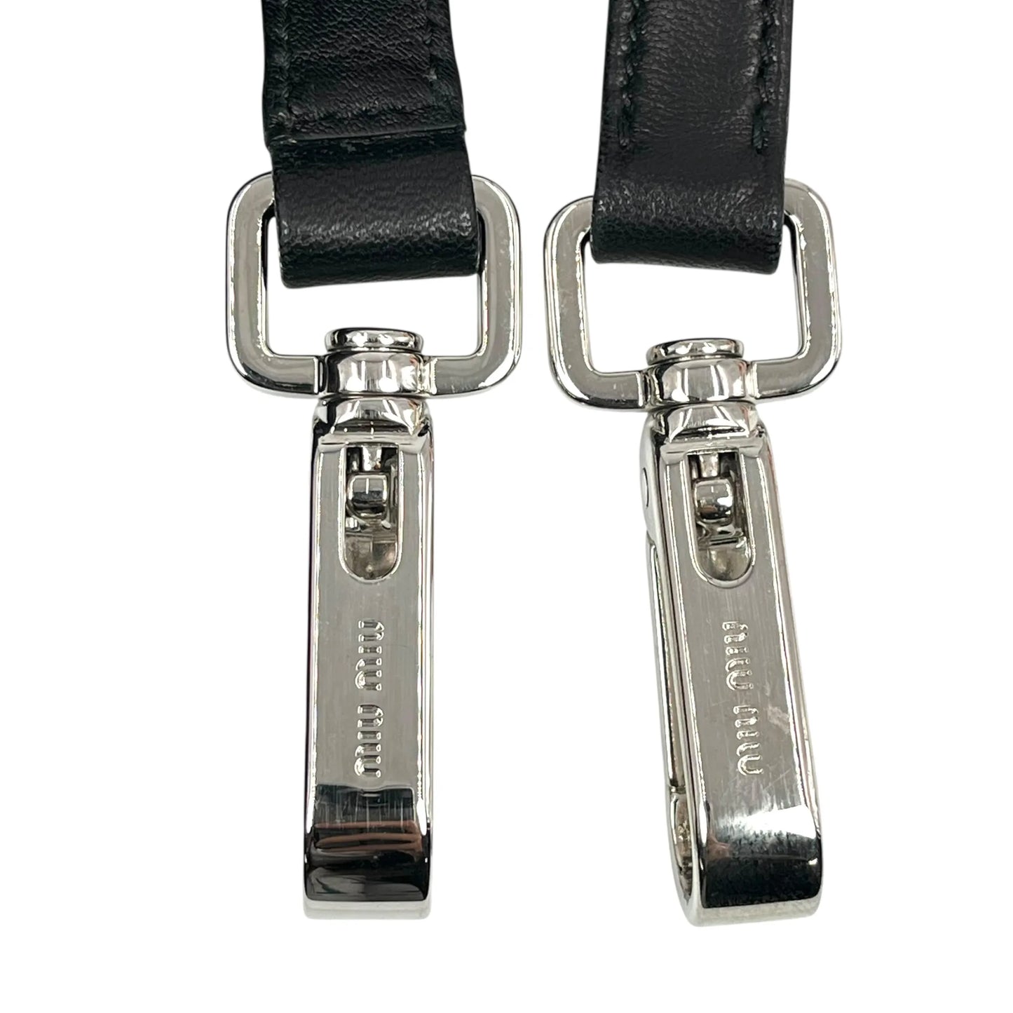 MiuMiu Matelassé Lambskin Handbag/Shoulder Bag - Black 