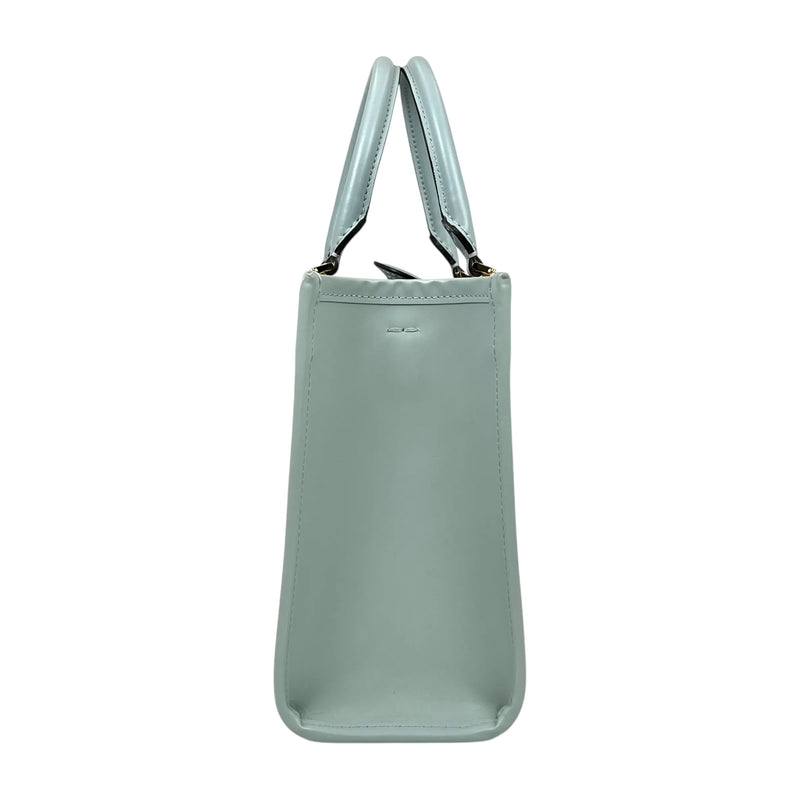 FENDI Sunshine Shopper Small Calfskin Leather Handbag/Shoulder Bag - Blue 