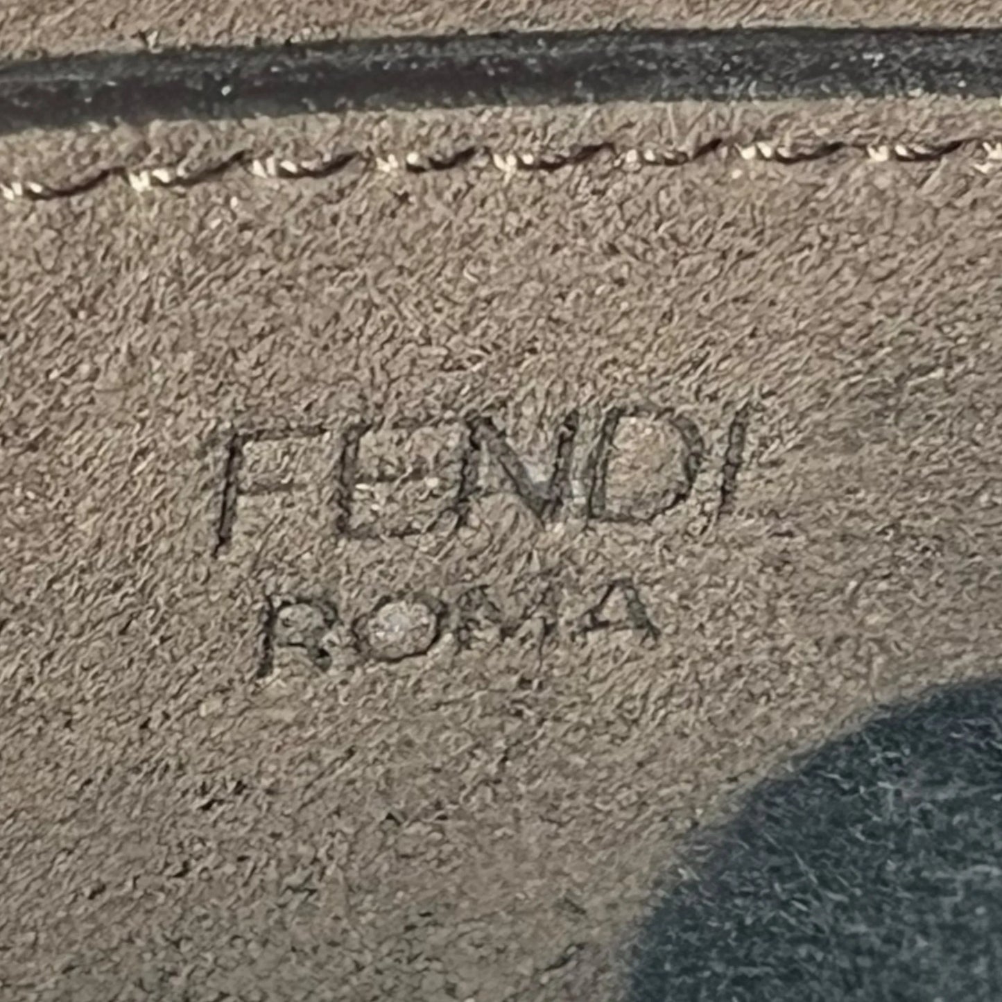 FENDI Sunshine Shopper Small Calfskin Leather Handbag/Shoulder Bag - Blue 