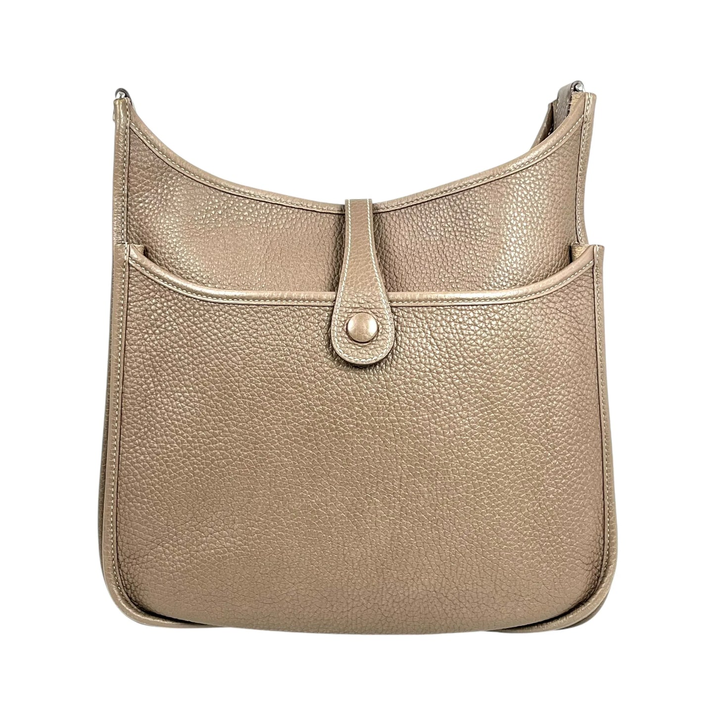 Hermès Evelyn III PM Taurillon Clemence Leather Shoulder Bag with A Stamp (2017) - Beige 