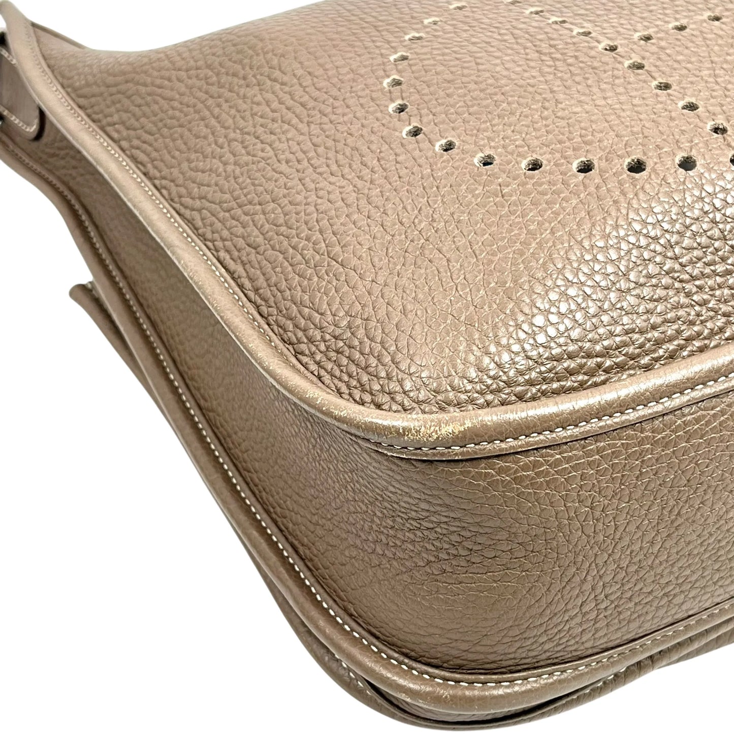 Hermès Evelyn III PM Taurillon Clemence Leather Shoulder Bag with A Stamp (2017) - Beige 