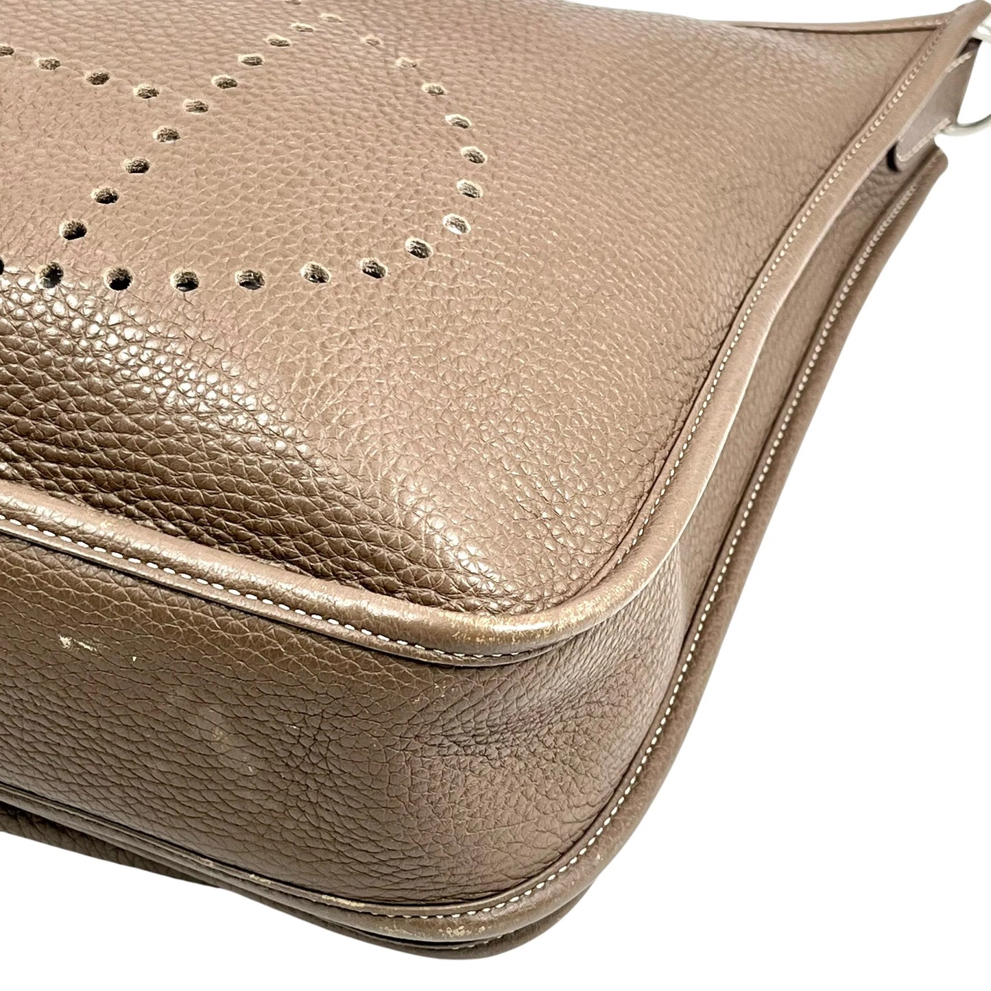 Hermès Evelyn III PM Taurillon Clemence Leather Shoulder Bag with A Stamp (2017) - Beige 